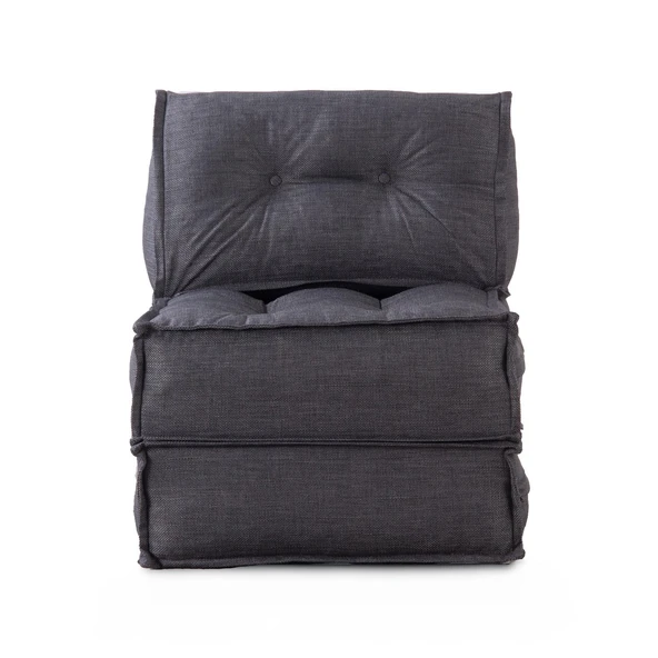 Homedius Mocca Keten Tek Kişilik Katlanır Yatak Katlanır Koltuk Bej Tek - 11