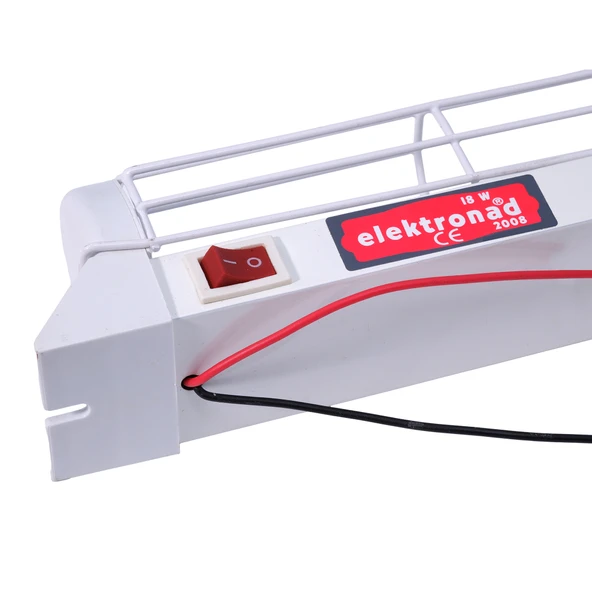 12V/24V Elektronik Balastlı Floresan Aydınlatma Armatürü - 18W Alüminyum Kafesli - Floresansız - 4