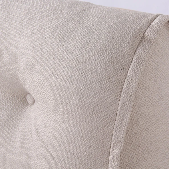 Homedius Mocca Keten Tek Kişilik Katlanır Yatak Katlanır Koltuk Bej Tek - 3