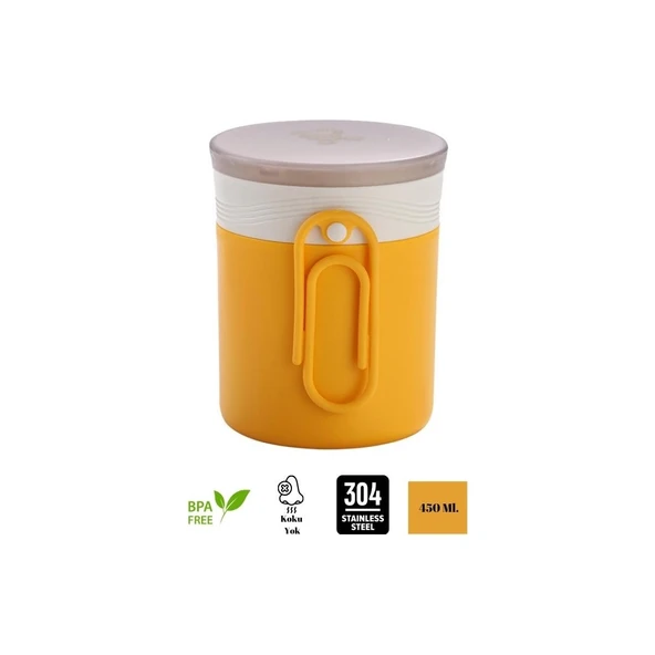 Vagon Çelik Lunch Box 450 Ml Sarı