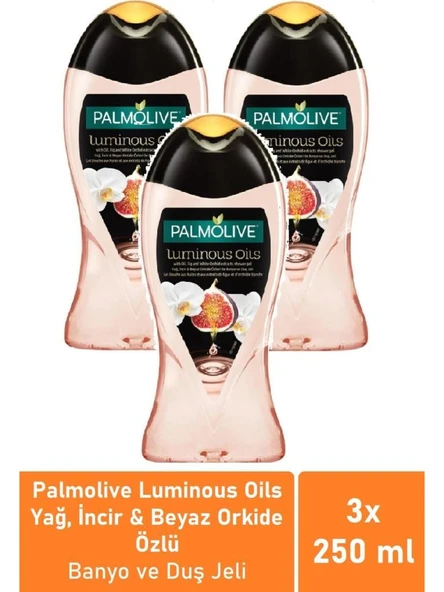 Palmolive 3 Adet Luminous Oils Incir Özlü Duş Jeli 250 ml