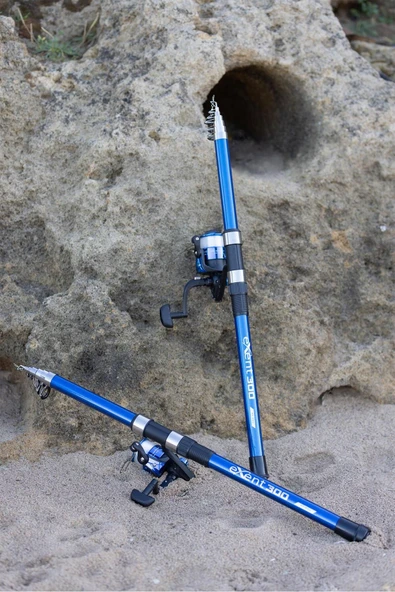 Exent 7 Kademeli 4000 Sarım Hobi Kıyı Olta Takımı - 300 cm (kamış ve motor) - Resim 4