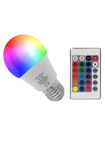Panther Uzaktan Kumandalı Renk Değiştiren Led Ampul - 9w - 2