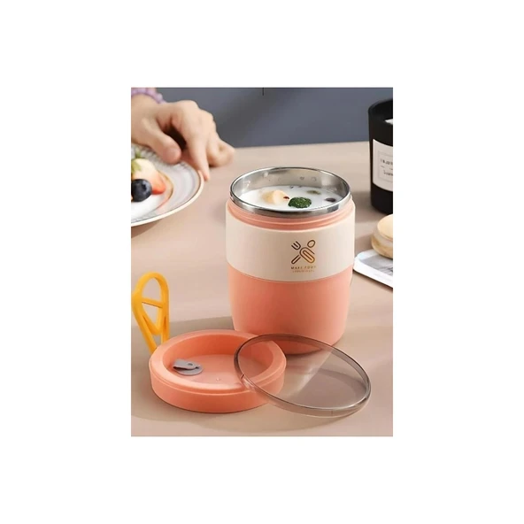 Vagon Çelik Lunch Box 450 Ml Pembe - 6