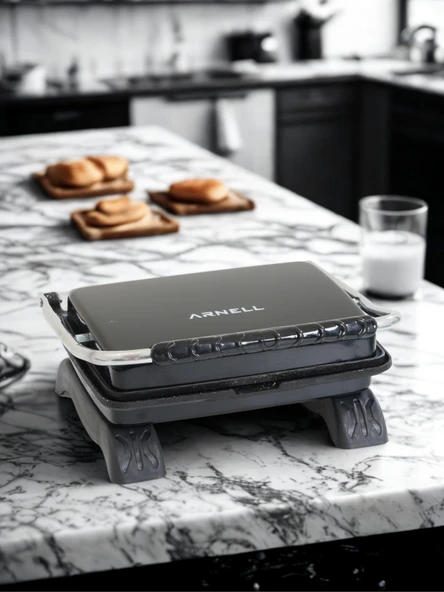 Tost Makinası Granit Yüzey ile Sağlıklı Pişirim | 1800 W Yapışmaz Granit Tost Makinesi