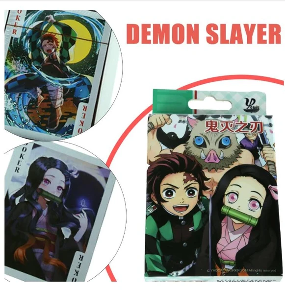 İskambil Anime Demon Slayer Iskambil Poker Oyun Kartı 54 Adet - 5