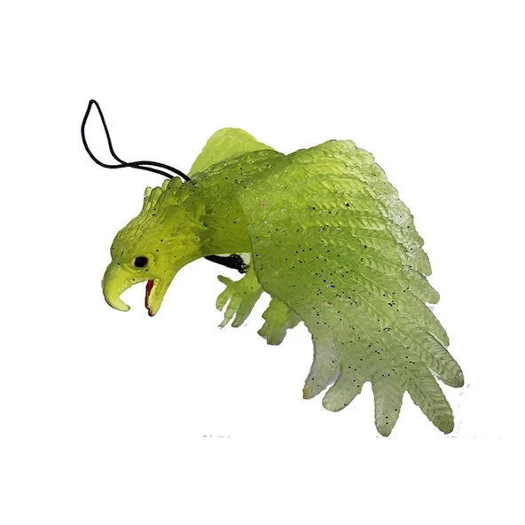 Yeşil Renk Yumuşak Plastik Şaka Kartal Yarasa Anahtarlık Şaka Malzemesi ürün görseli 1