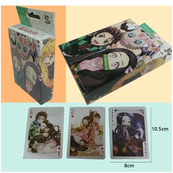 İskambil Anime Demon Slayer Iskambil Poker Oyun Kartı 54 Adet - 3