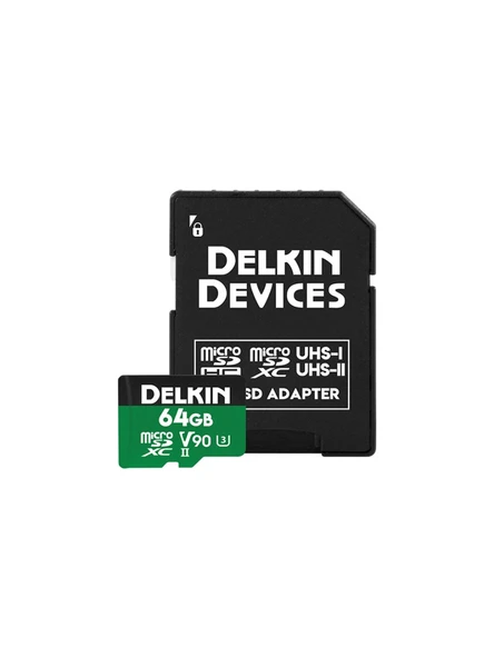 Delkin 64GB Power UHS-II (V90) Micro SD Hafıza Kartı - 5