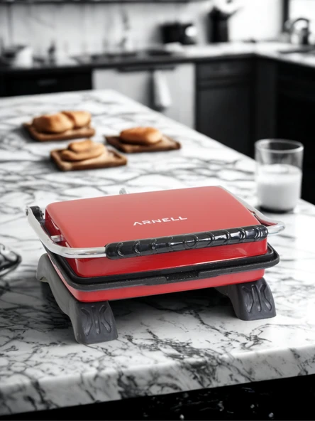 Tost Makinası Granit Yüzey ile Sağlıklı Pişirim | 1800 W Yapışmaz Granit Tost Makinesi - 9