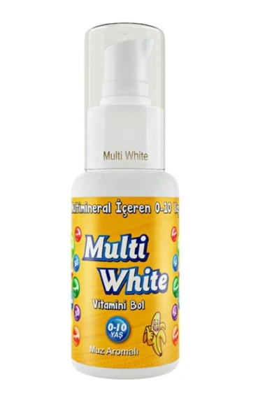 Multi White Diş Macunu Çocuklar İçin Muz Aromalı 50 ml