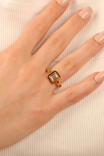 Tektaş Ajda Baget Altın Yüzük ajdbg003 - Resim 3