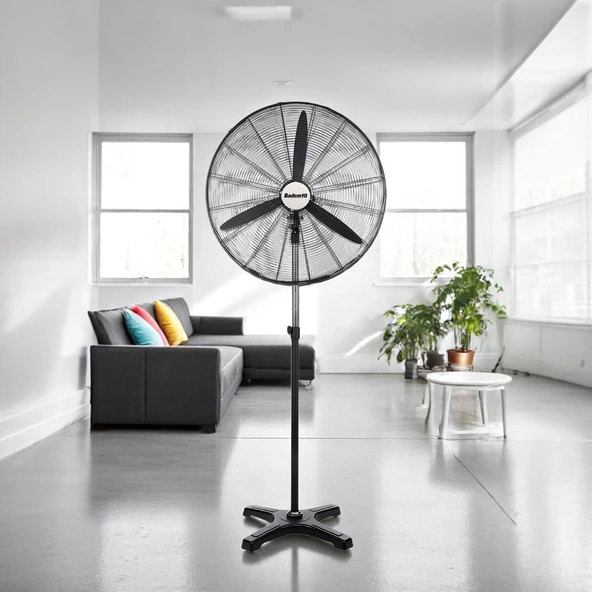 Sanayi Tipi 75 cm 210W Ayaklı Vantilatör Sessiz Geniş Alanlara Uygun Endüstriyel Güçlü Fan - 7