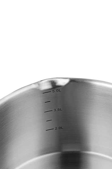 Nehir Roma 24 Cm Paslanmaz Çelik Süzgeç Kapaklı Fonksiyonel Derin Tencere - Resim 7