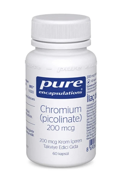 Pure Encapsulations Chromium Picolinate 200 Mcg 60 Kapsül