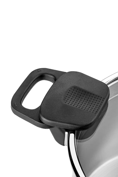 Nehir Roma 22 Cm Paslanmaz Çelik Süzgeç Kapaklı Fonksiyonel Derin Tencere - Resim 5