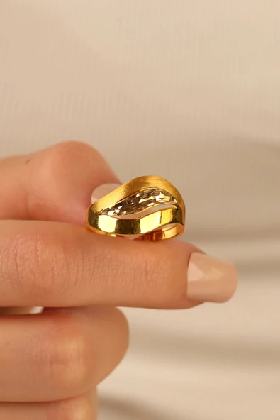 Kalemli Altın Yüzük ky001 - Resim 4