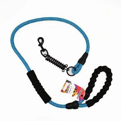 EuroDog Reflektörlü Köpek Gezdirme Tasması 14 Mm 120 Cm Mavi