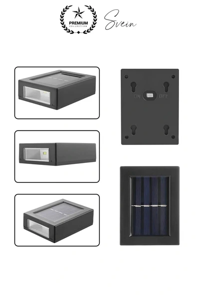 Bahçe Aydınlatması Solar Güneş Enerjili Dekoratif Led Işıklı Lamba Dış Mekan Su Geçirmez Sağlam - 3