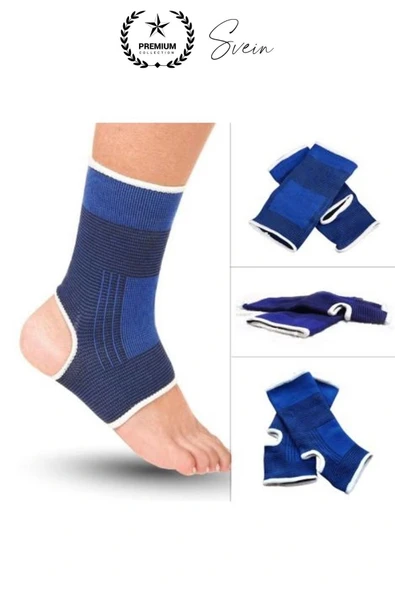 Yüksek Kalite Elastik Ayak Bilek Koruyucu Destek Bandajı Bandı Spor Sıkıştırma Sağ Sol Çift - 2