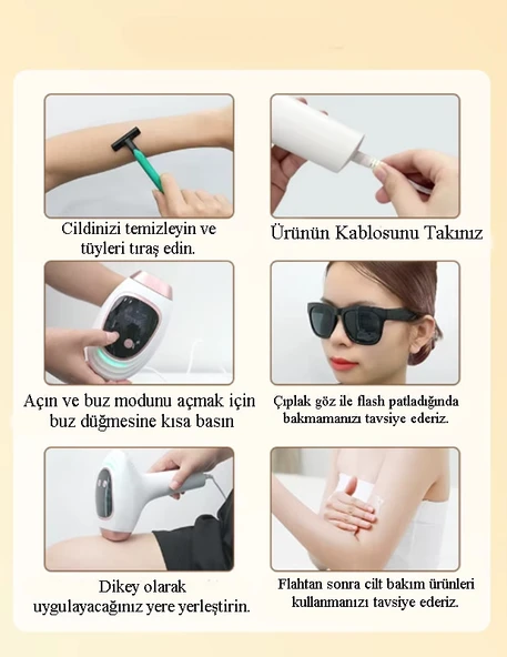 nwn3 Acısız IPL Buz Lazer Epilasyon Cihazı 999.999 Flaş Atım Tüm Vücut - Yüz - 4