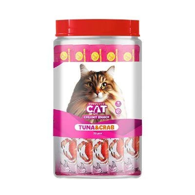 EuroGold Cat Sıvı Kedi Ödülü Ton Balığı ve Yengeçli 30x15 Gr ürün görseli