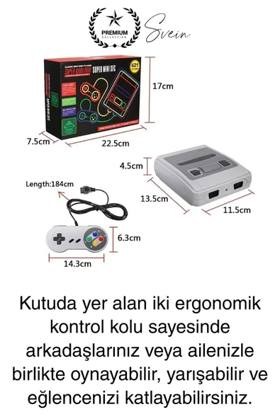8 Bit 620 Oyunlu 2 Kontrol Kollu Video Games Retro Nostaljik Ev Oyun Konsolu Tv Uyumlu Mini Atari - 4