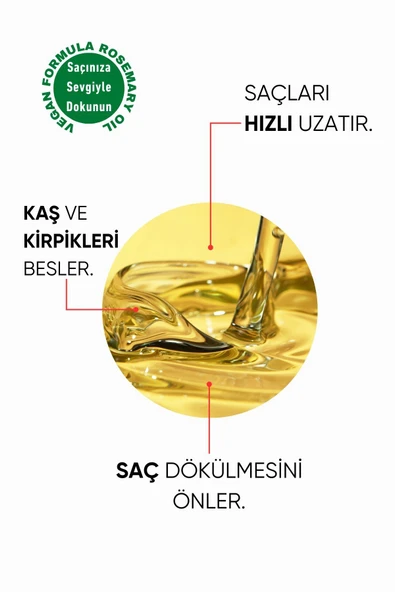 Cream Line Biberiye Yağı Complexi Saç Dökülmesi ve Yıpranmış Saçlar için Hızlı Saç Uzatan Biotinli Saç Bakımı - 4