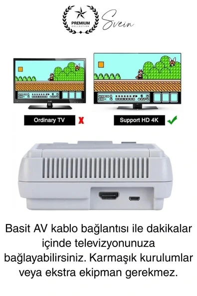 8 Bit 620 Oyunlu 2 Kontrol Kollu Video Games Retro Nostaljik Ev Oyun Konsolu Tv Uyumlu Mini Atari - 3