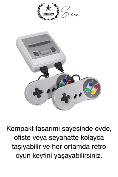 8 Bit 620 Oyunlu 2 Kontrol Kollu Video Games Retro Nostaljik Ev Oyun Konsolu Tv Uyumlu Mini Atari - 5