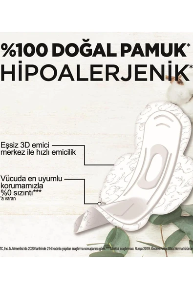 Kotex Natural Ultra Single Hijyenik Ped Uzun 7'li  Günlük Ped - 2