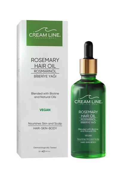 Cream Line Biberiye Yağı Complexi Saç Dökülmesi ve Yıpranmış Saçlar için Hızlı Saç Uzatan Biotinli Saç Bakımı - 2