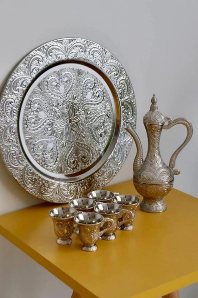 Payitaht 8 Parça Zemzem Takımı Gümüş Renk - Resim 2