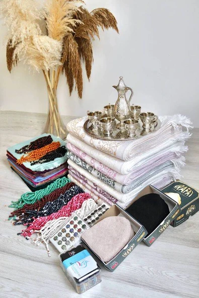 Hac ve Umre Hediyelik Ekonomik Seccade Set 50 Kişilik ürün görseli