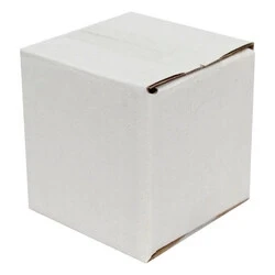 5x5x5cm Tek Oluklu Koli - Beyaz ürün görseli