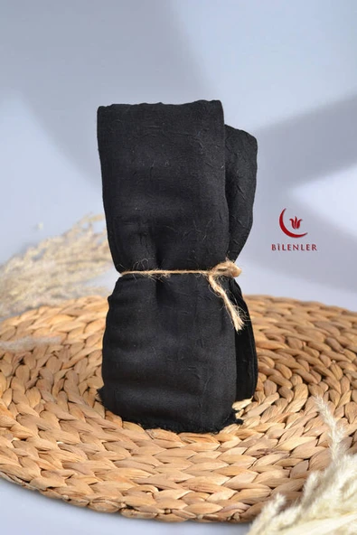 Bambu Kraş Şal Siyah - Resim 4