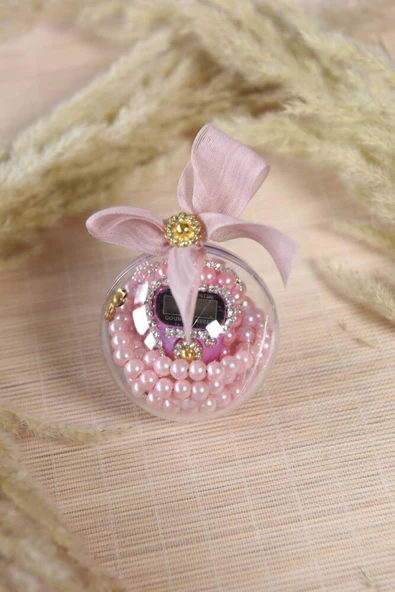 Hediyelik Mevlitlik Tesbih ve Zikirmatik Set 10 Adet Pembe - Resim 2