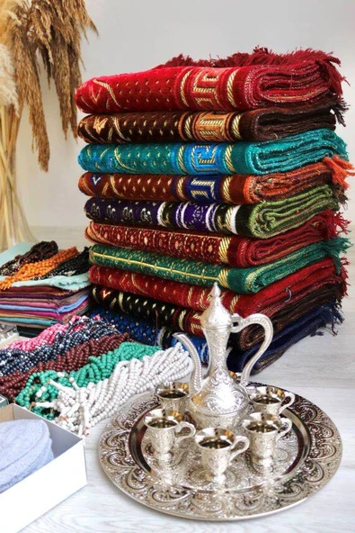 Hac ve Umre Hediyelik Seti 20 Kişilik Kadife Model-2 - Resim 3