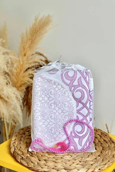 Pamuklu Ekonomik Seccade ve İnci Tesbih Seti 100 Kişilik - Resim 5