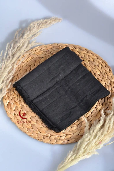 Bambu Kraş Şal Siyah - Resim 2