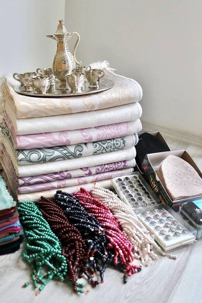 Hac ve Umre Hediyelik Ekonomik Seccade Set 50 Kişilik - Resim 3