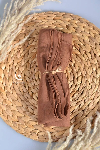 Bambu Kraş Şal Kahverengi - Resim 3