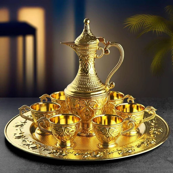 Safir 8 Parça Zemzem Takımı Altın Renk ürün görseli