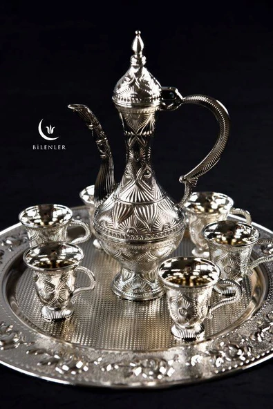 Hediyelik Sunumluk Gümüş Zemzem Takımı - 8 Parça - 2