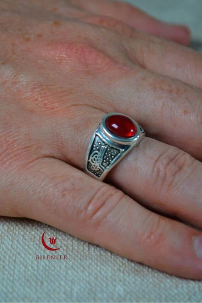 Erkek Motifli Taşlı Metal Yüzük Uzun Ömürlü, Şık Tasarım KahveSiyahKırmızı (40lı kutu) ürün görseli