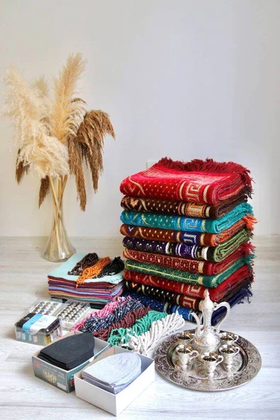 Hac ve Umre Hediyelik Seti 20 Kişilik Kadife Model-2 ürün görseli 1