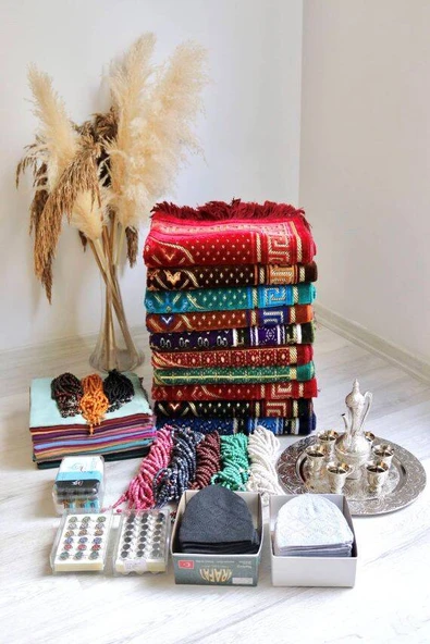 Hac ve Umre Hediyelik Seti 50 Kişilik Kadife Model-2 - Resim 6