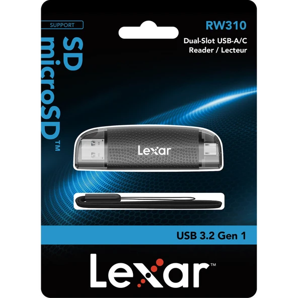 Lexar Dual USB-AC SDmicroSD Kart Okuyucu (LRW310X-BNBNG) - 6
