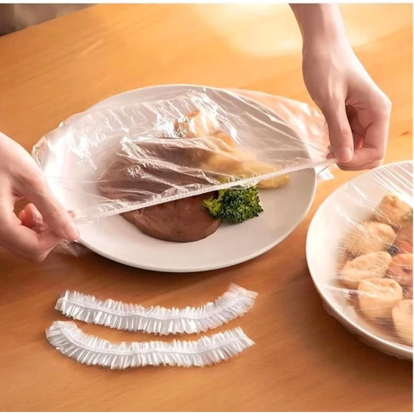 Lastikli Tencere Ve Tabak Bonesi 100 Adet (22cm) - 1