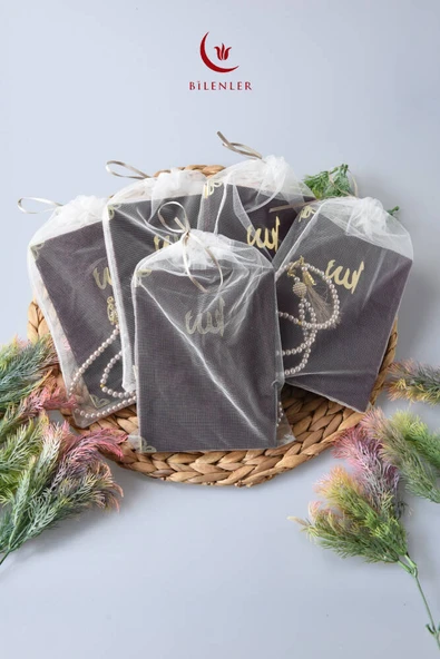 Kadife Yasin Tül Keseli Tesbihli 128 Sayfa Mor Renk 10 Adet ürün görseli